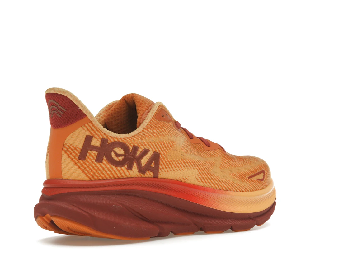 Vue 32 de Hoka One One Clifton 9 Amber Haze Sherbet