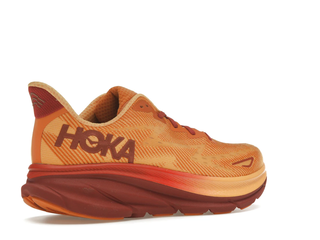 Vue 33 de Hoka One One Clifton 9 Amber Haze Sherbet