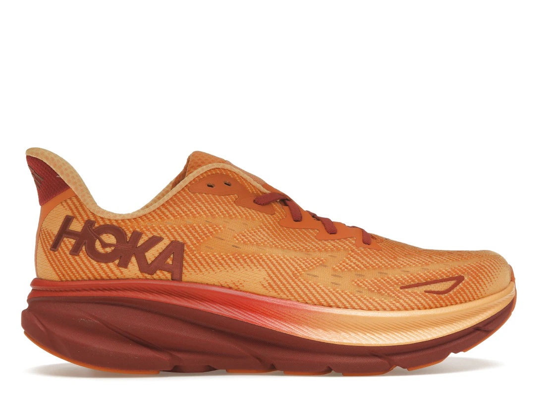Vue 36 de Hoka One One Clifton 9 Amber Haze Sherbet