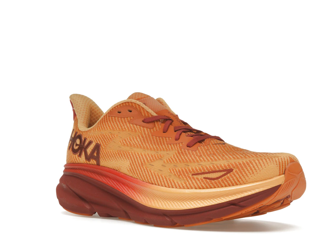 Vue 5 de Hoka One One Clifton 9 Amber Haze Sherbet