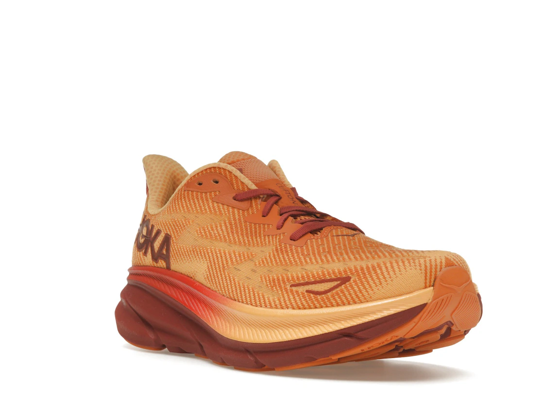 Vue 6 de Hoka One One Clifton 9 Amber Haze Sherbet