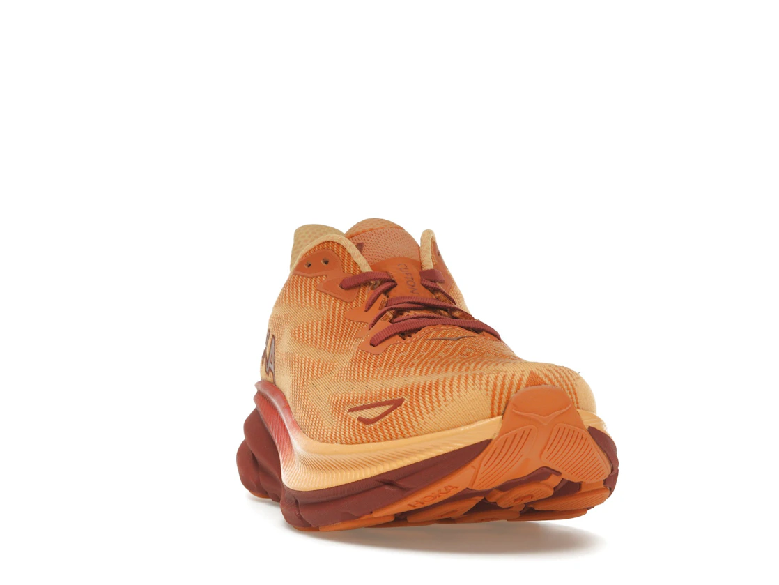 Vue 8 de Hoka One One Clifton 9 Amber Haze Sherbet