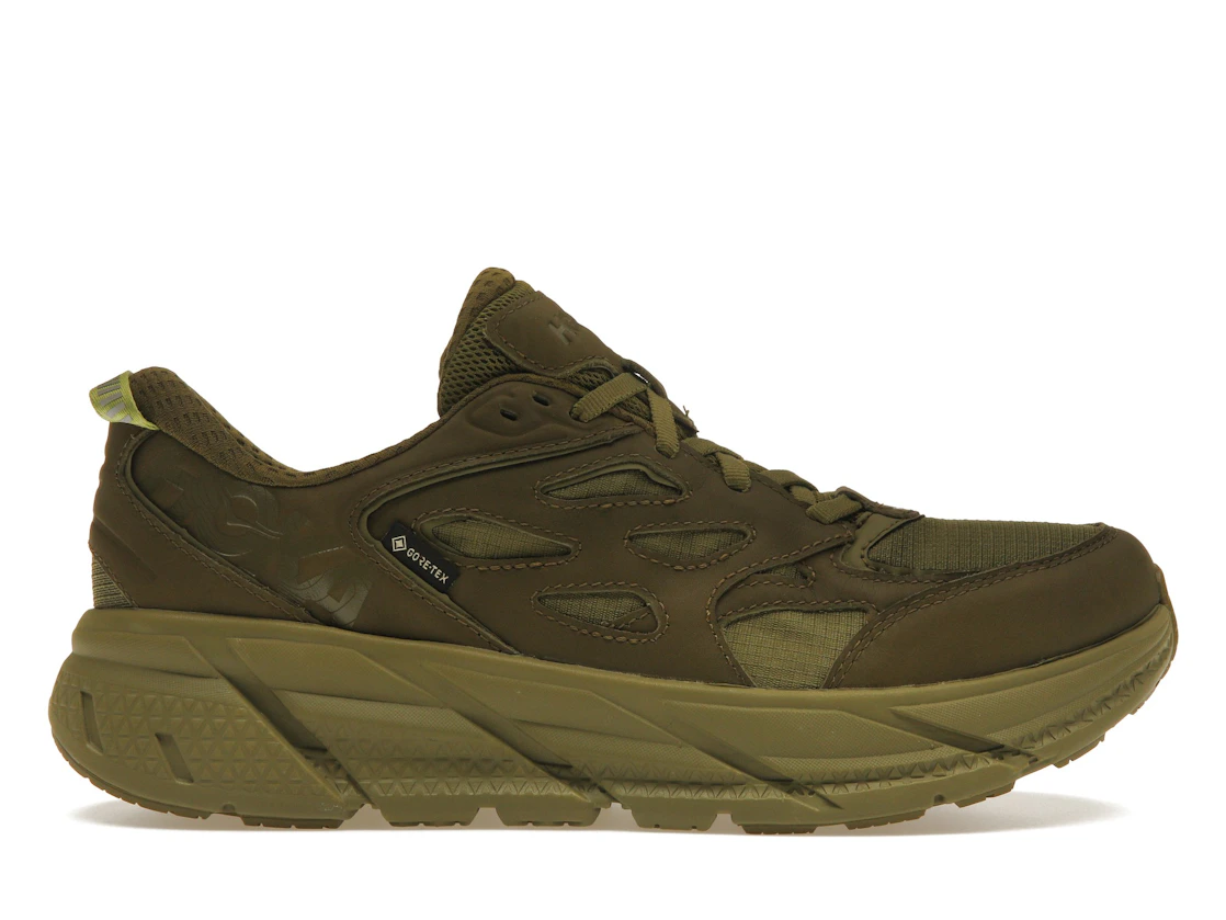 Vue 1 de Hoka One One Clifton L Gore-Tex Avocado Green Moss (All Gender)
