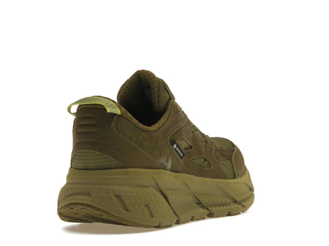 Vue 31 de Hoka One One Clifton L Gore-Tex Avocado Green Moss (All Gender)