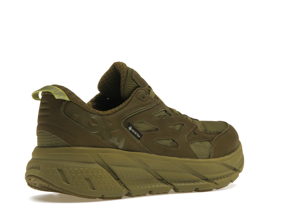 Vue 33 de Hoka One One Clifton L Gore-Tex Avocado Green Moss (All Gender)