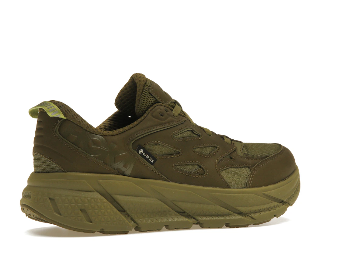 Vue 34 de Hoka One One Clifton L Gore-Tex Avocado Green Moss (All Gender)