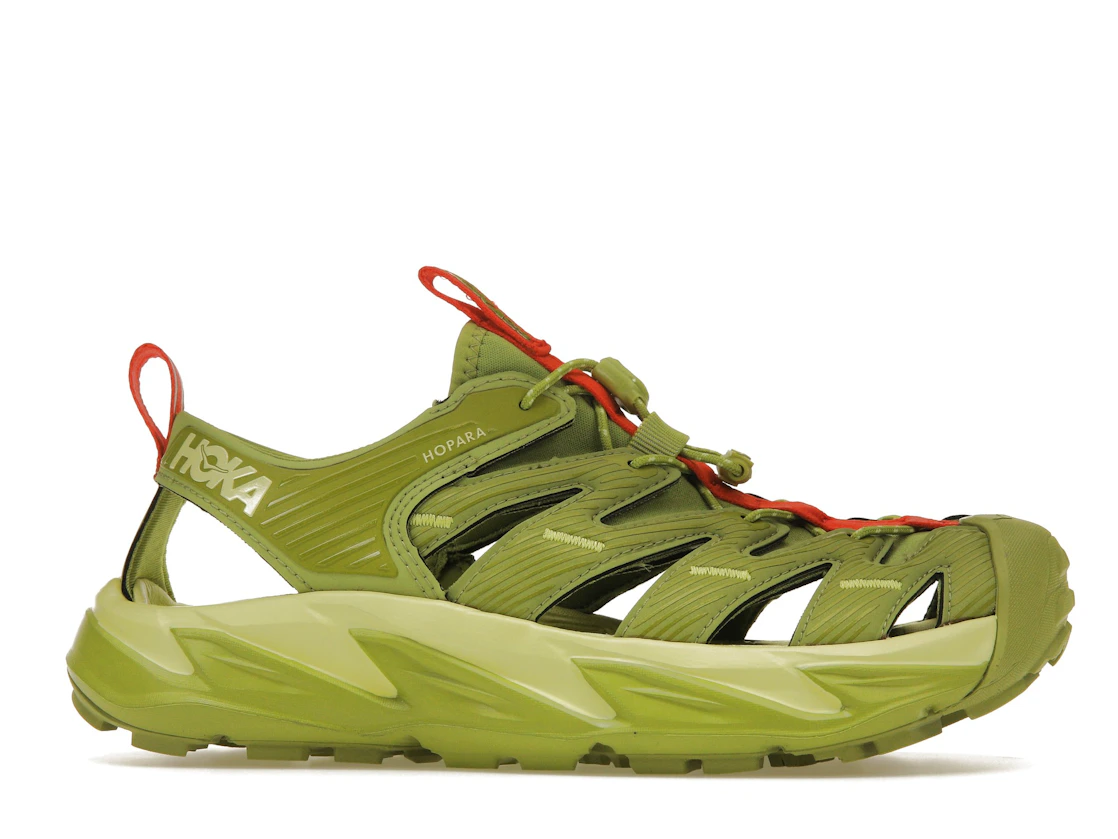 Vue 2 de Hoka One One Hopara Dark Citron Luminary Green (All Gender)