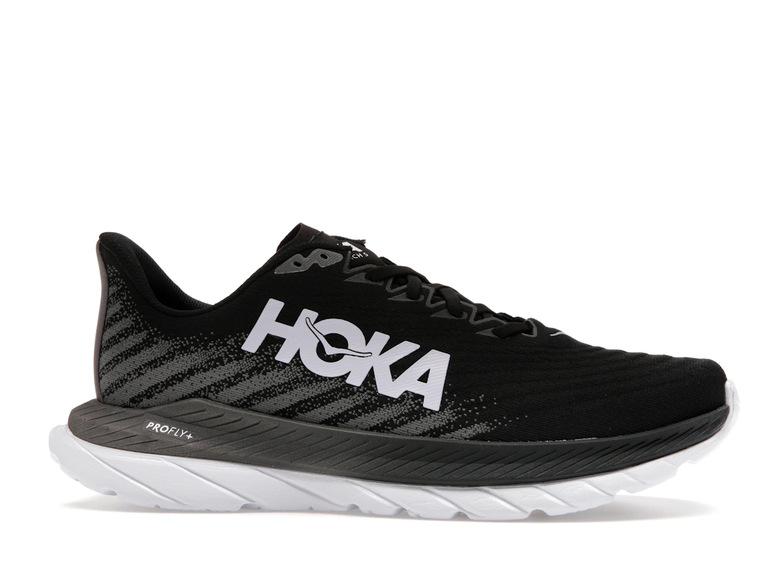 Vue 2 de Hoka One One Mach 5 Black Castlerock Grey