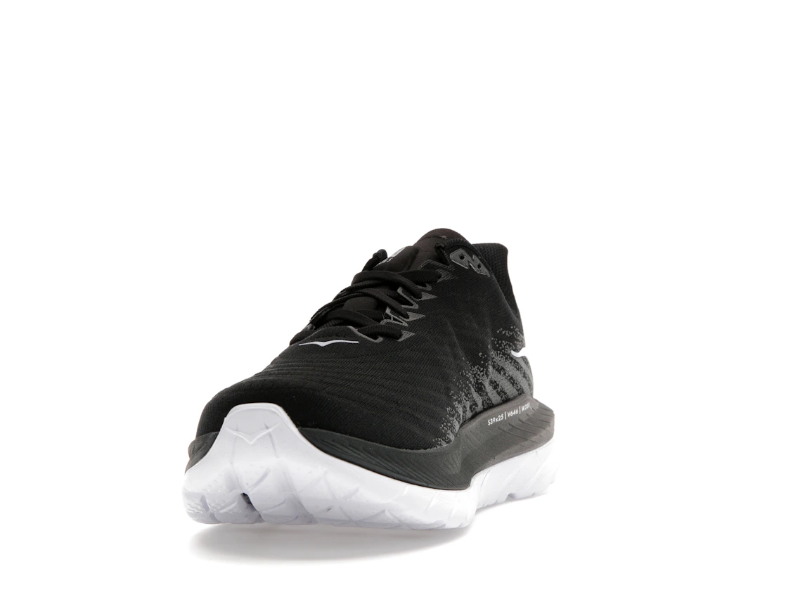 Vue 12 de Hoka One One Mach 5 Black Castlerock Grey