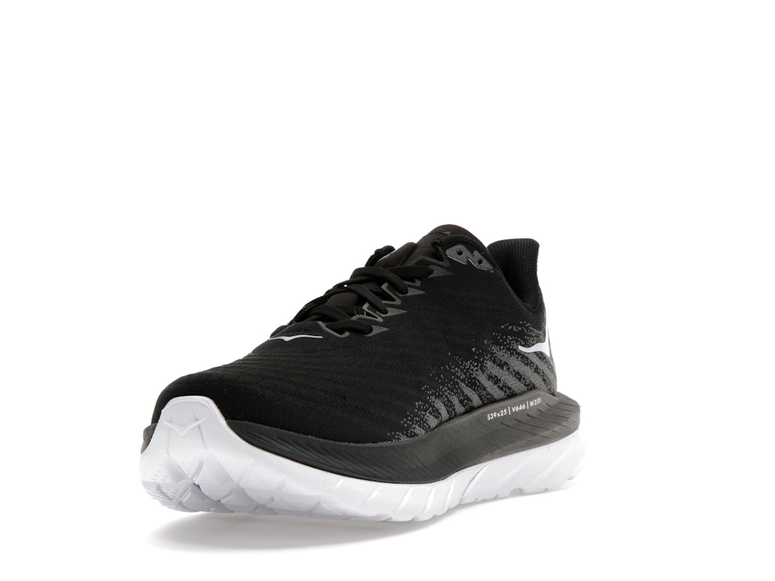Vue 13 de Hoka One One Mach 5 Black Castlerock Grey
