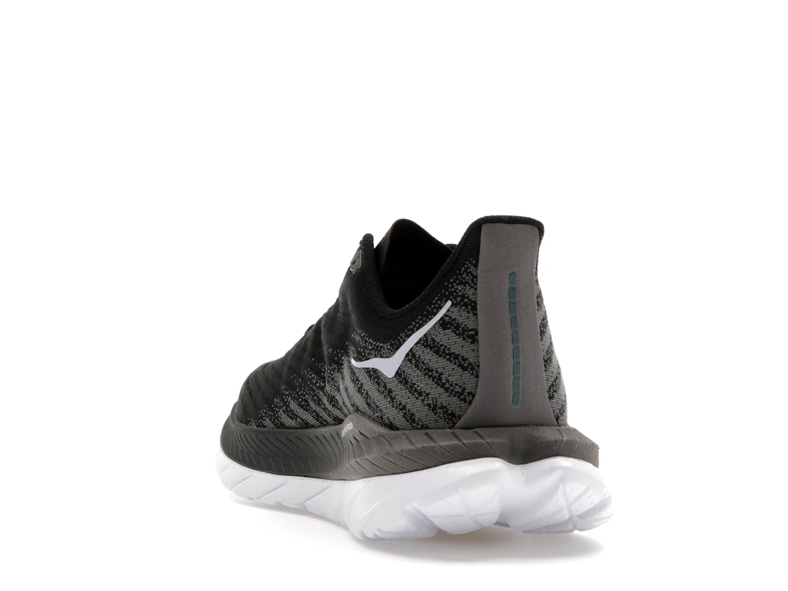 Vue 26 de Hoka One One Mach 5 Black Castlerock Grey
