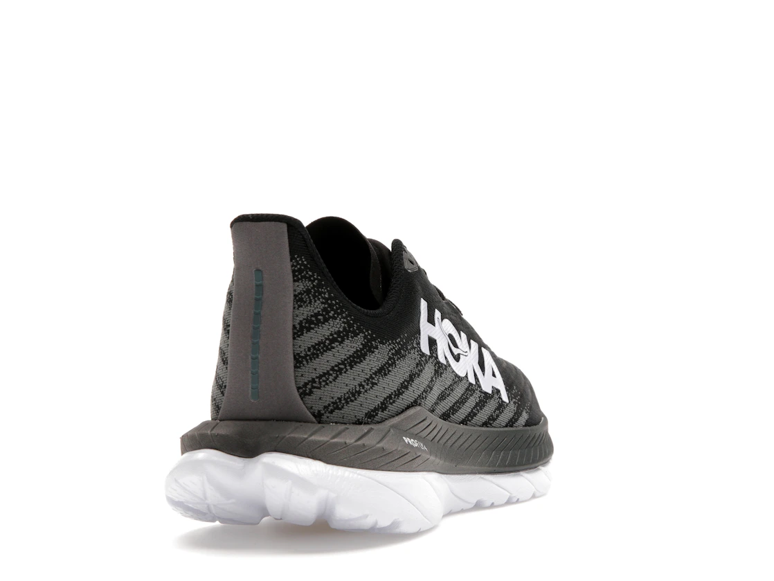 Vue 30 de Hoka One One Mach 5 Black Castlerock Grey