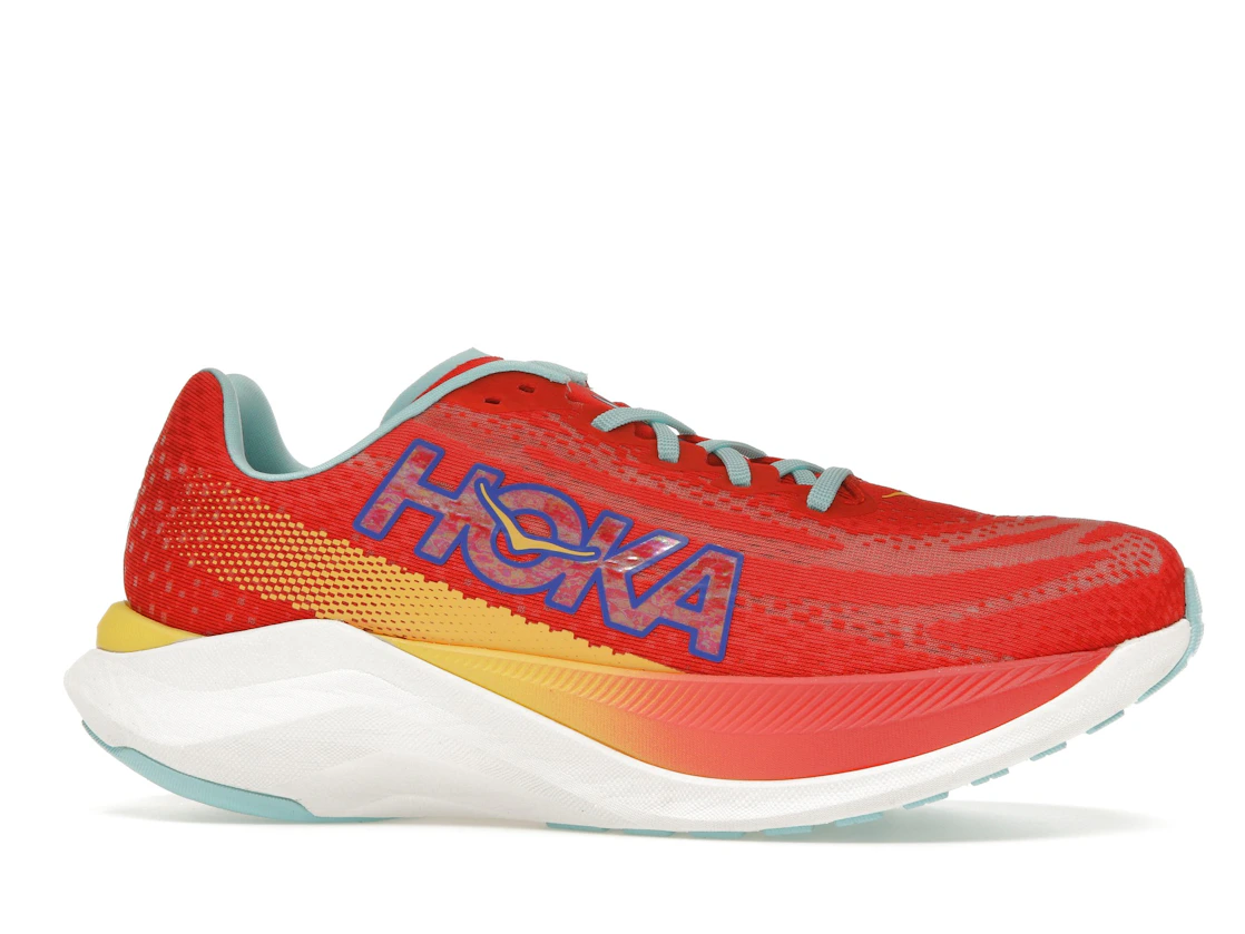 Vue 2 de Hoka One One Mach X Cerise Cloudless