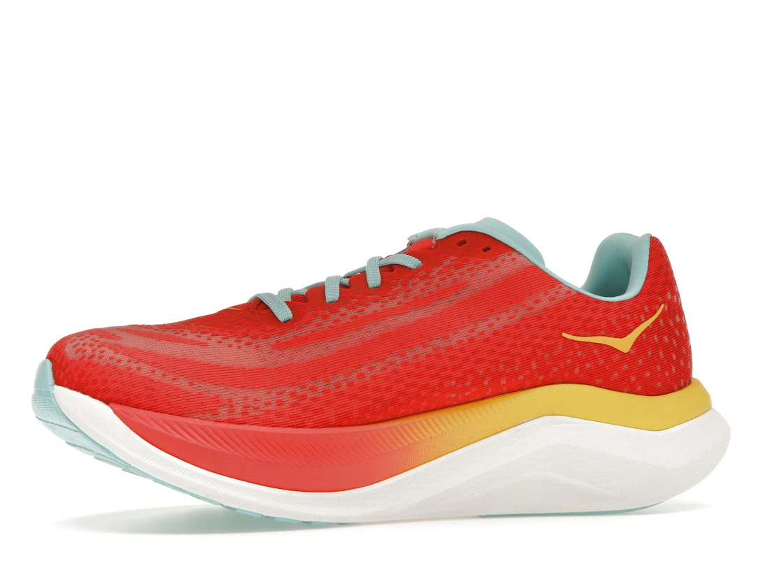 Vue 17 de Hoka One One Mach X Cerise Cloudless