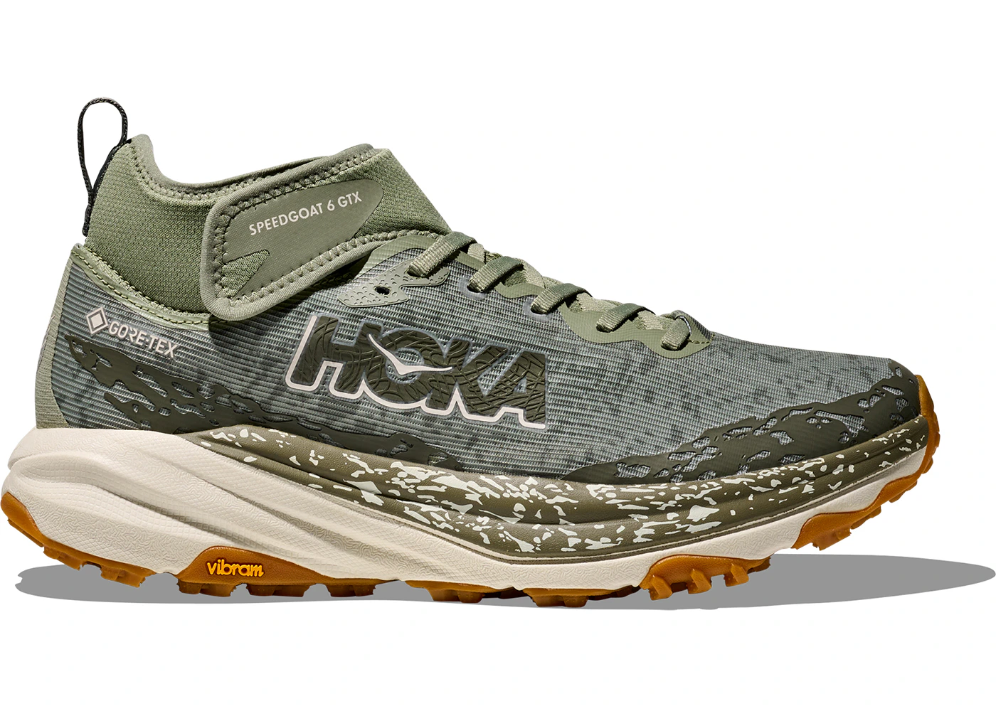 Hoka One One Speedgoat 6 Mid Gore-Tex Sea Moss Oat Milk