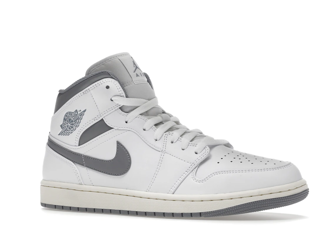 Vue 4 de Air Jordan 1 Mid Neutral Grey
