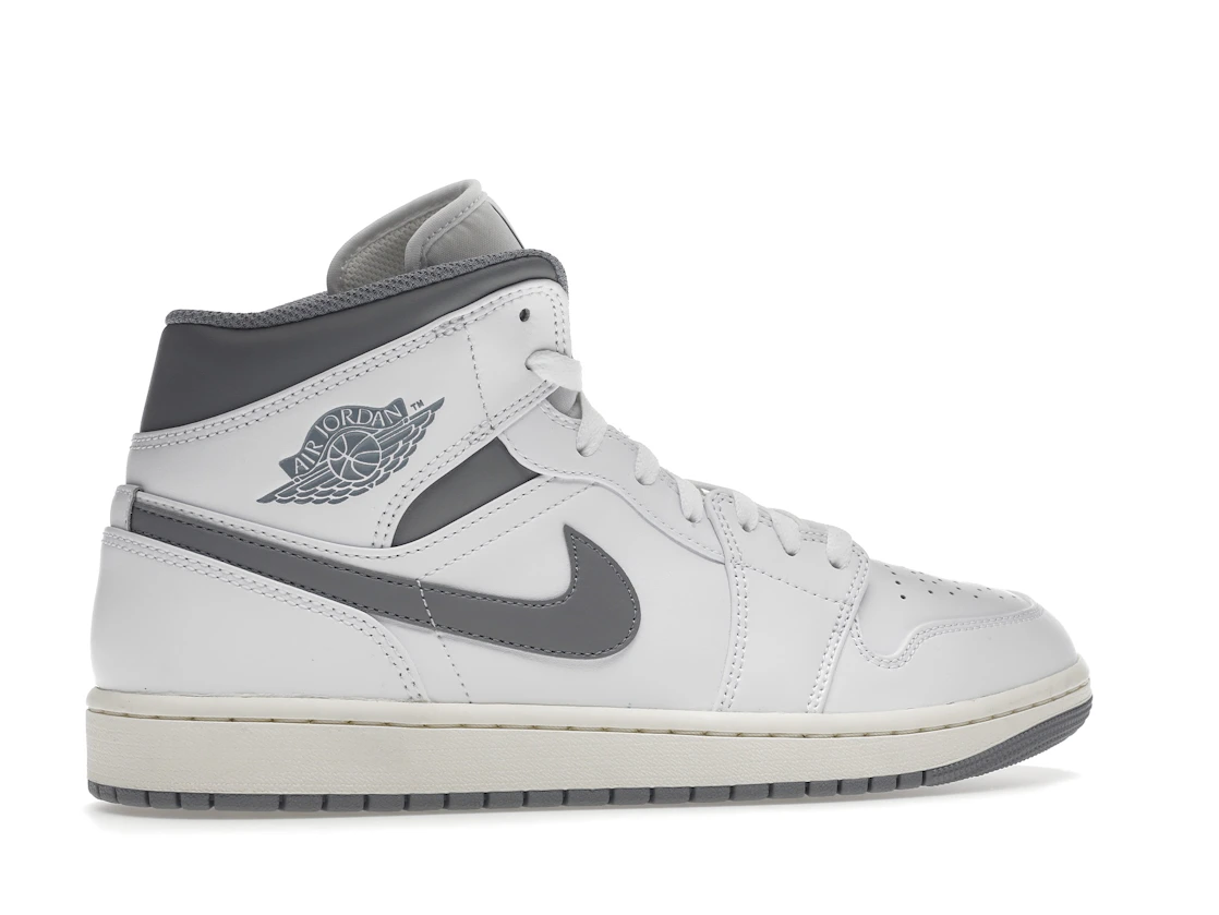 Vue 35 de Air Jordan 1 Mid Neutral Grey
