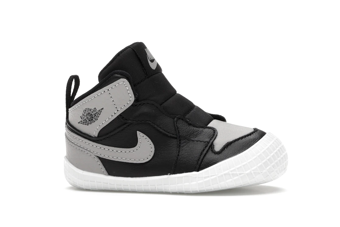 Vue 2 de Jordan 1 Crib Bootie Black Medium Grey (I)