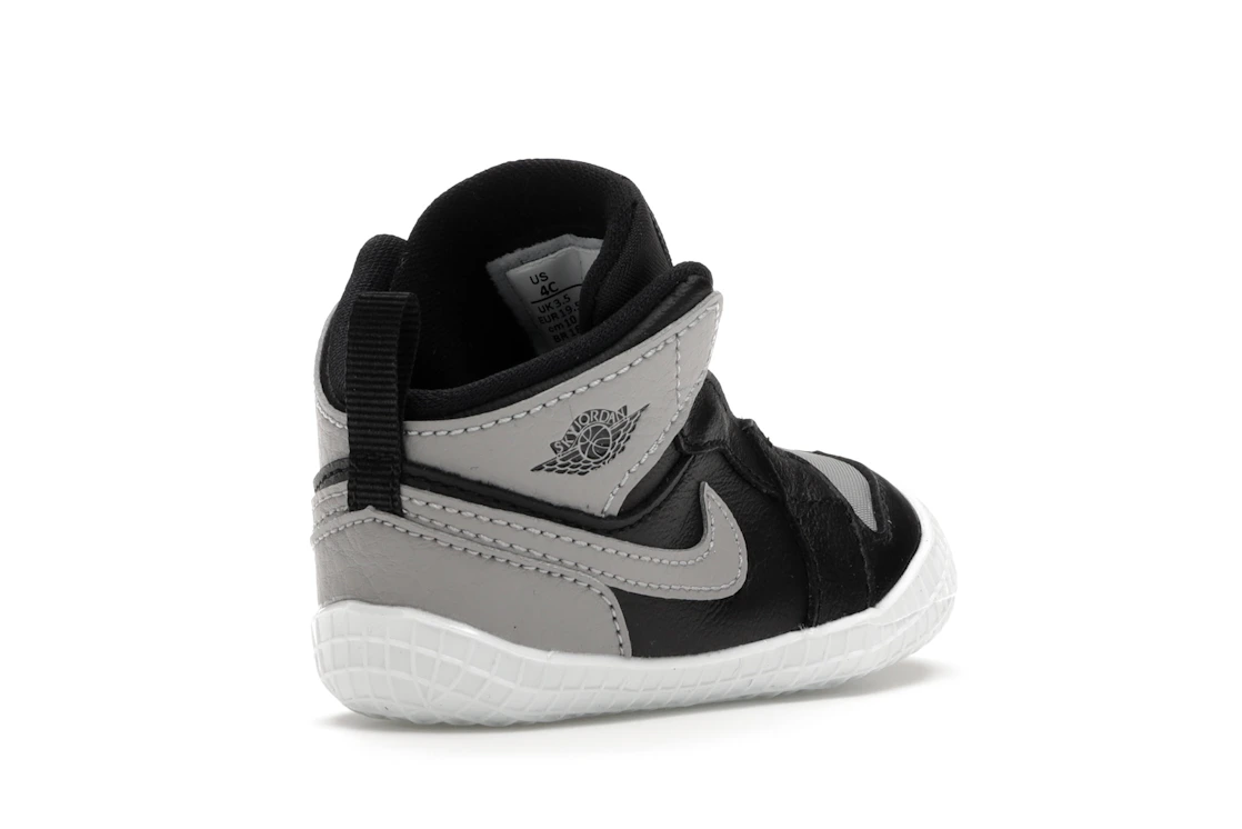 Vue 32 de Jordan 1 Crib Bootie Black Medium Grey (I)