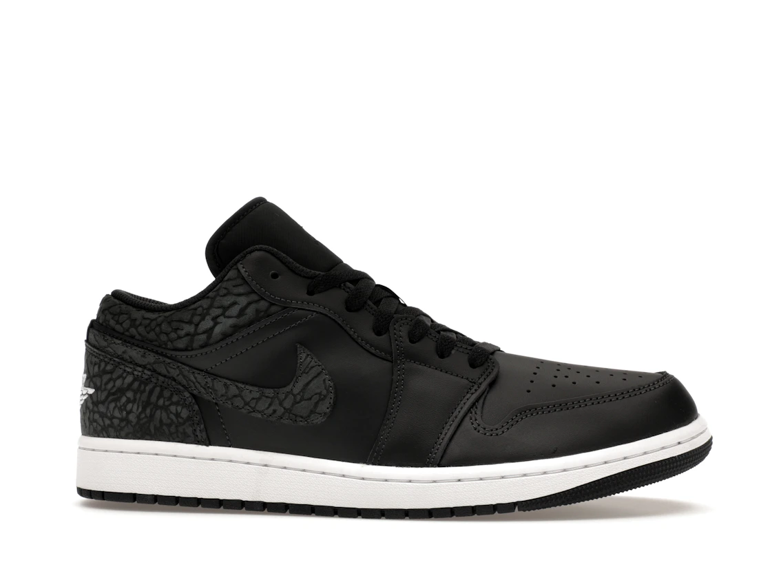 Vue 2 de Jordan 1 Low SE Black Elephant