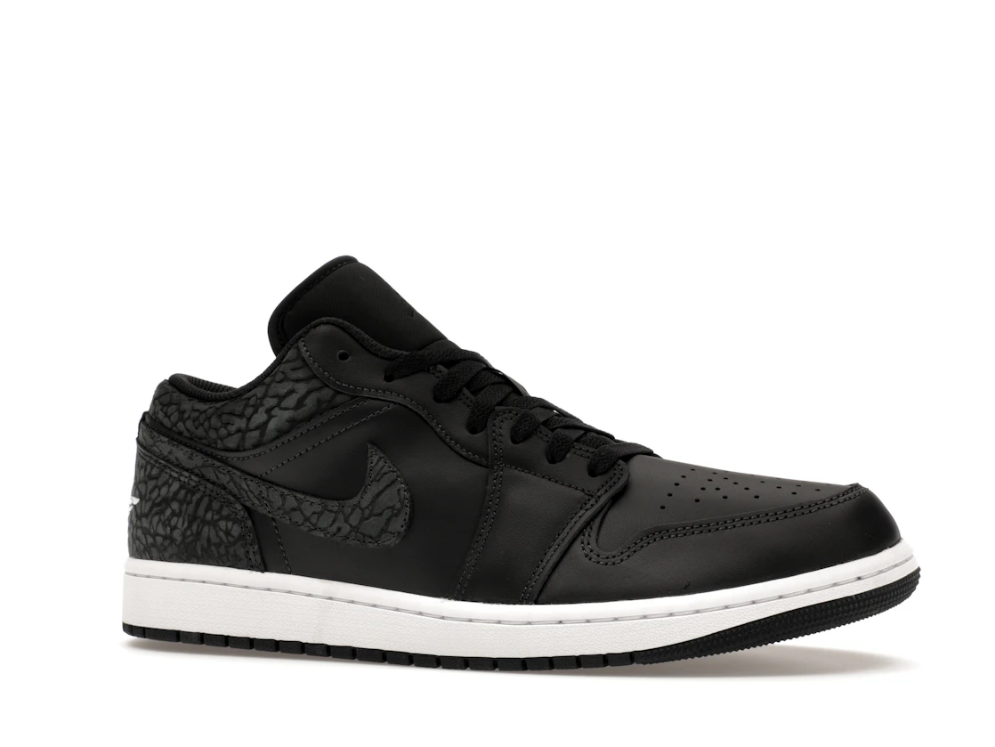 Vue 3 de Jordan 1 Low SE Black Elephant