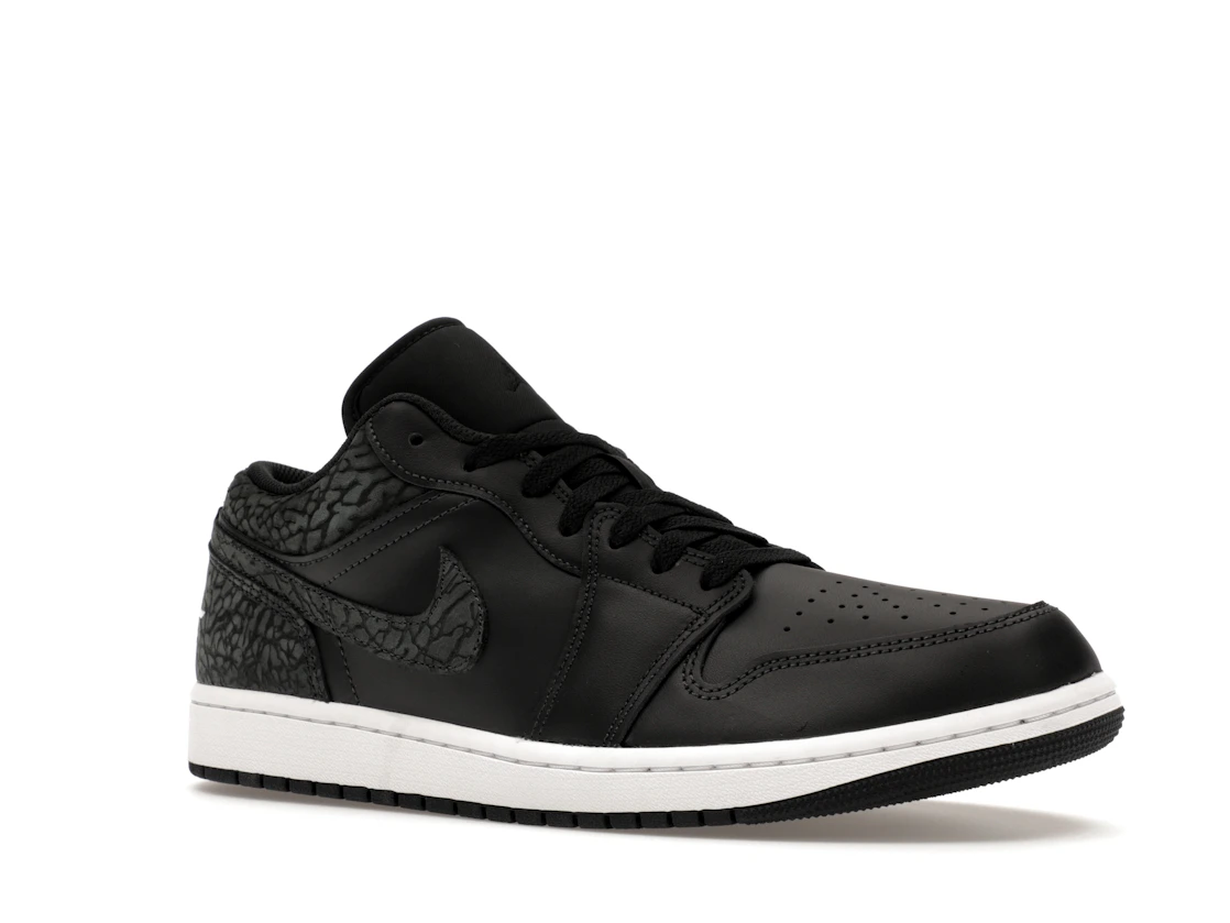 Vue 4 de Jordan 1 Low SE Black Elephant