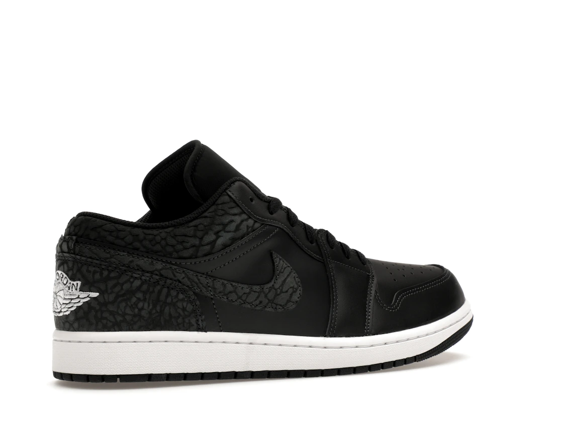 Vue 34 de Jordan 1 Low SE Black Elephant
