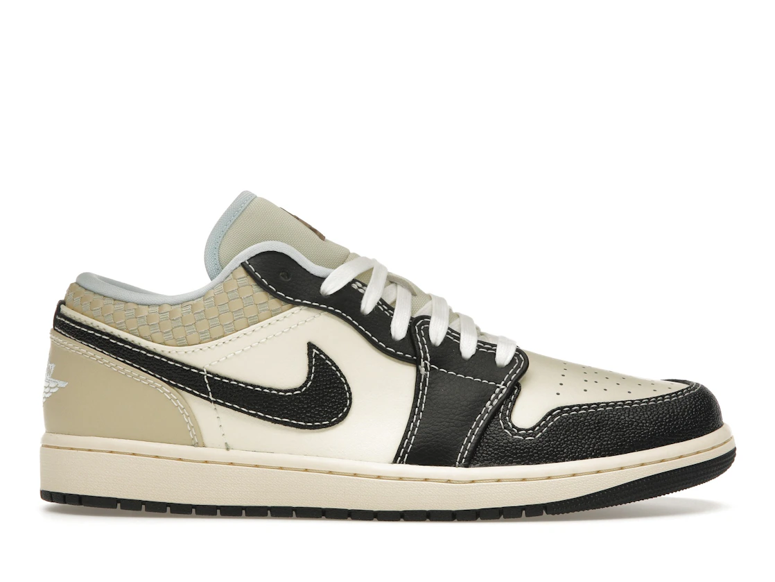 Vue 1 de Jordan 1 Low SE Coconut Milk Black Muslin