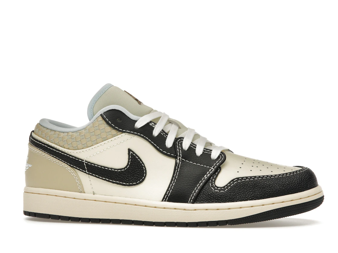 Vue 2 de Jordan 1 Low SE Coconut Milk Black Muslin