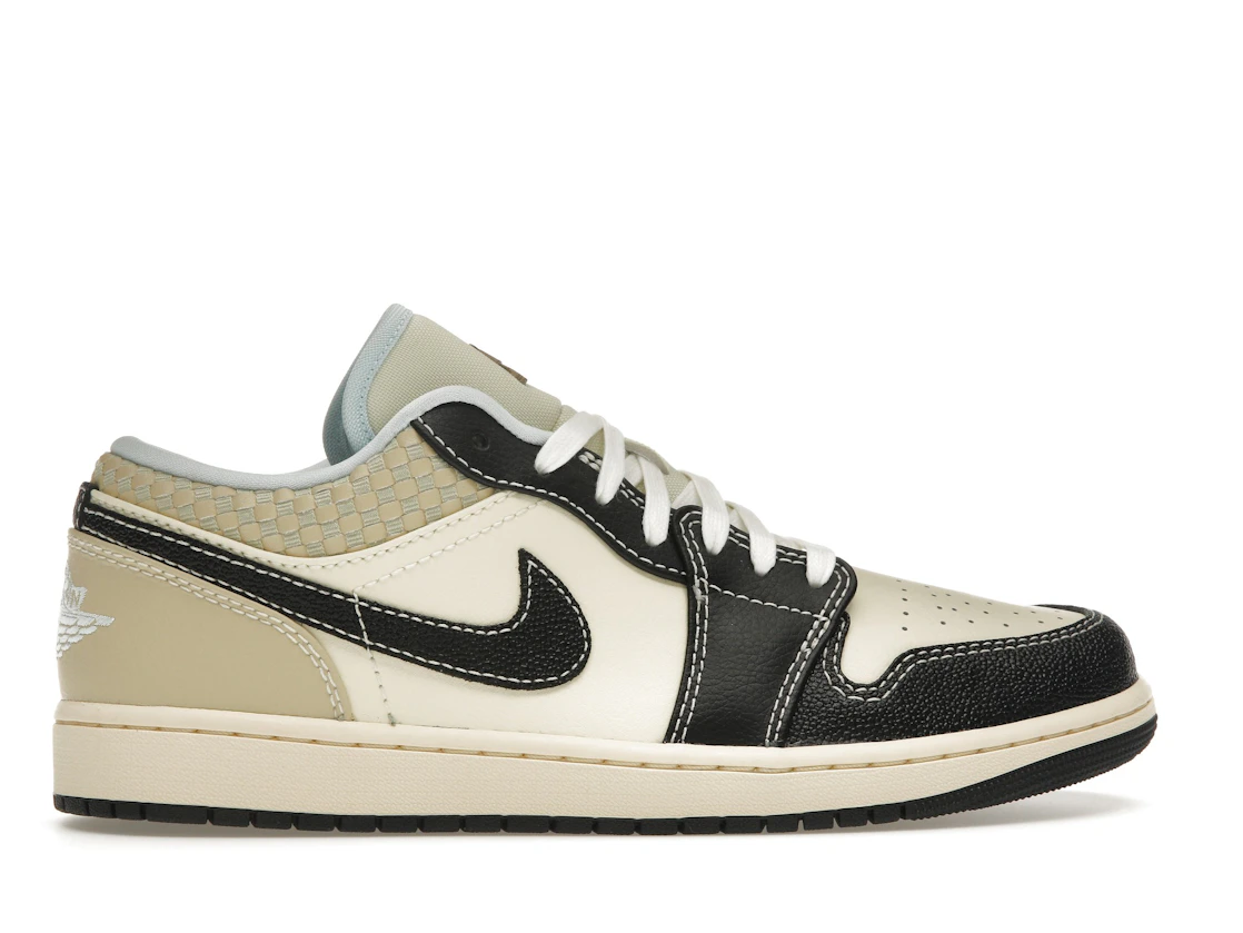 Vue 36 de Jordan 1 Low SE Coconut Milk Black Muslin