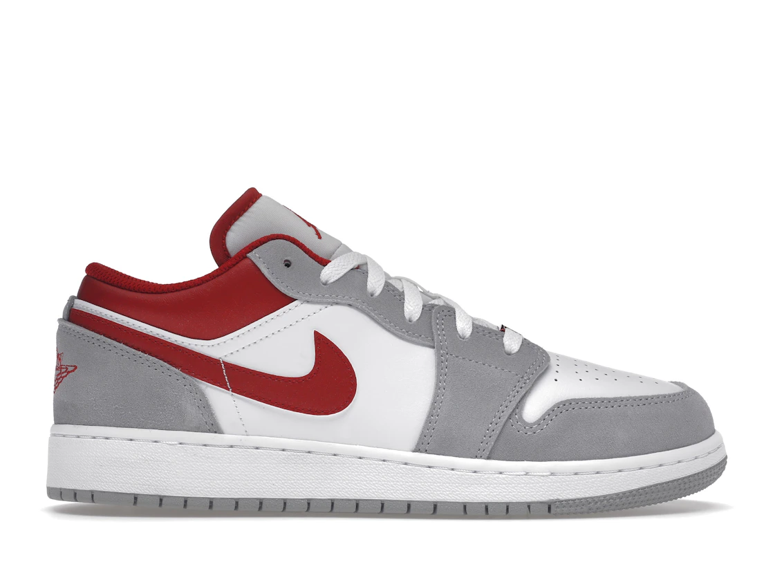 Vue 1 de Jordan 1 Low SE Smoke Grey Gym Red (GS)