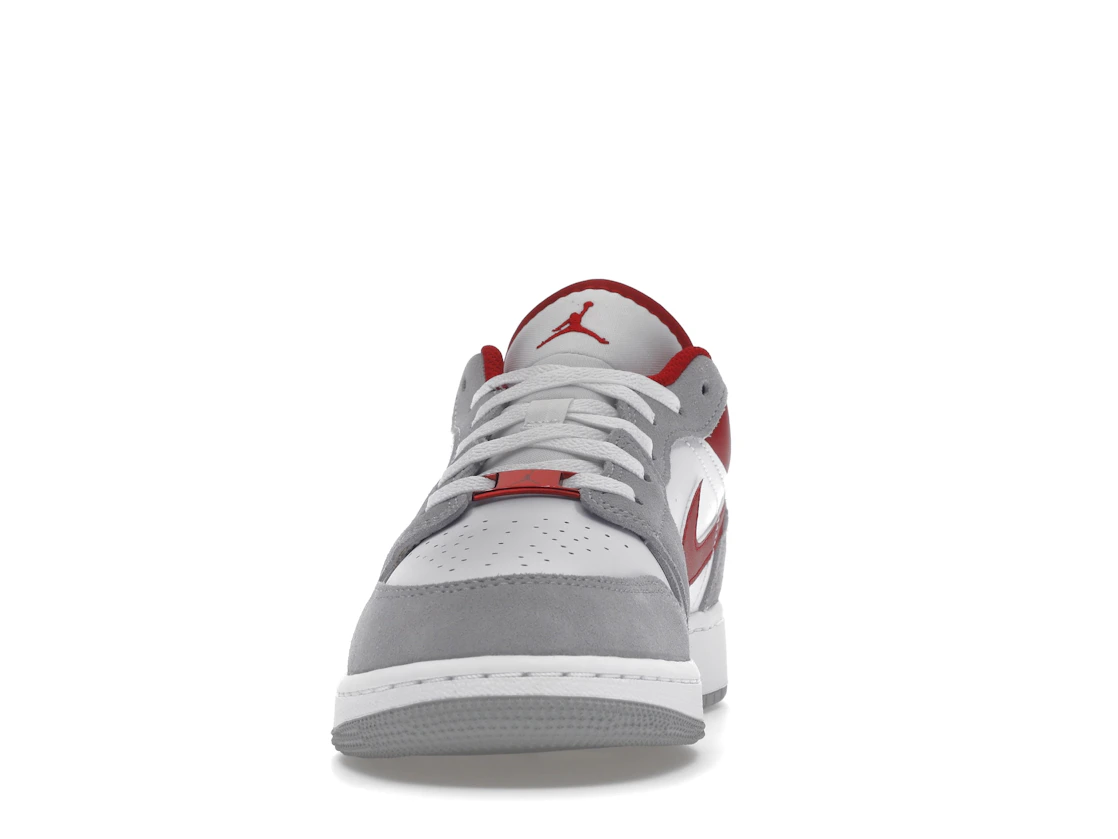Vue 11 de Jordan 1 Low SE Smoke Grey Gym Red (GS)