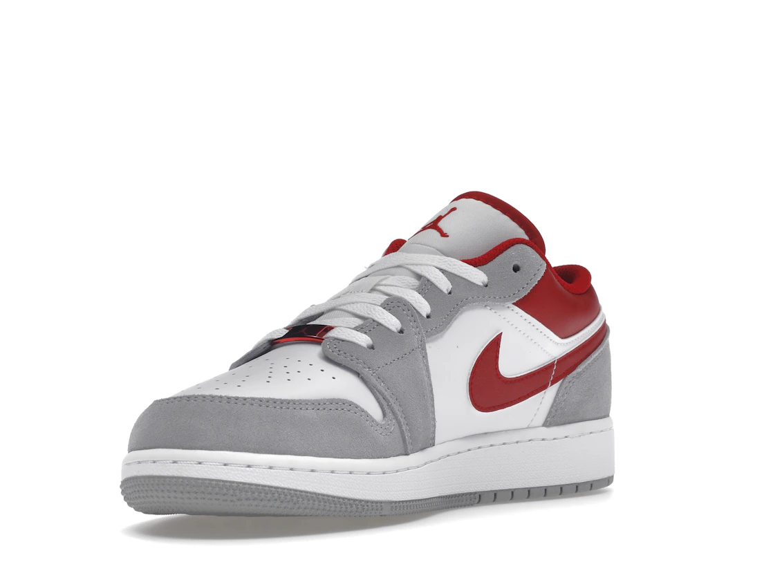 Vue 14 de Jordan 1 Low SE Smoke Grey Gym Red (GS)