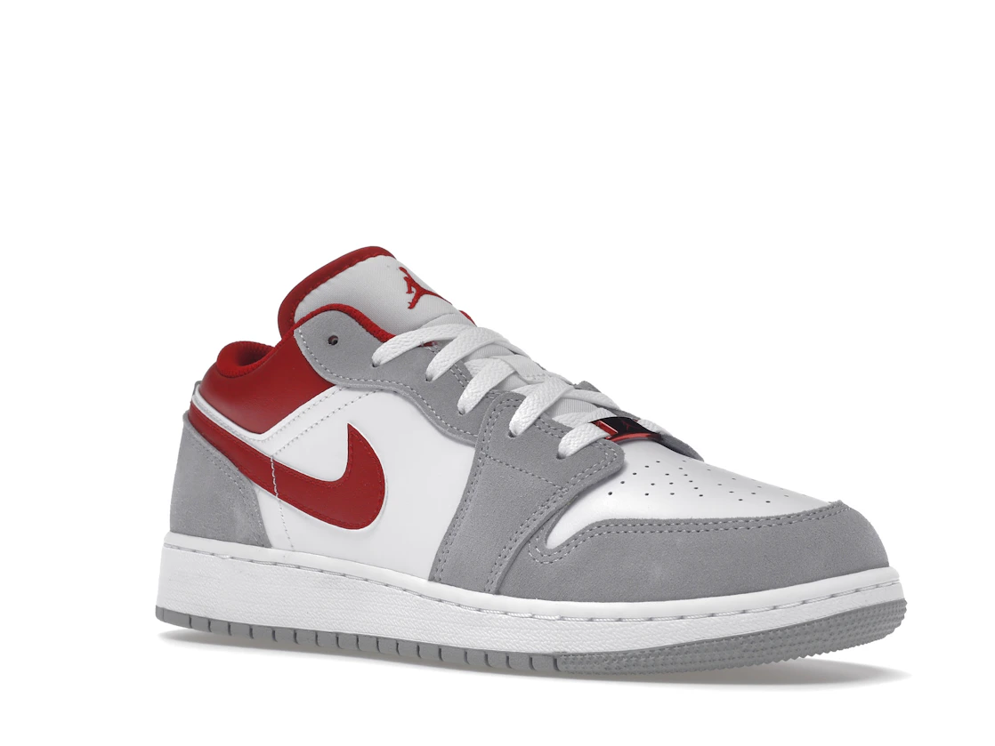 Vue 5 de Jordan 1 Low SE Smoke Grey Gym Red (GS)