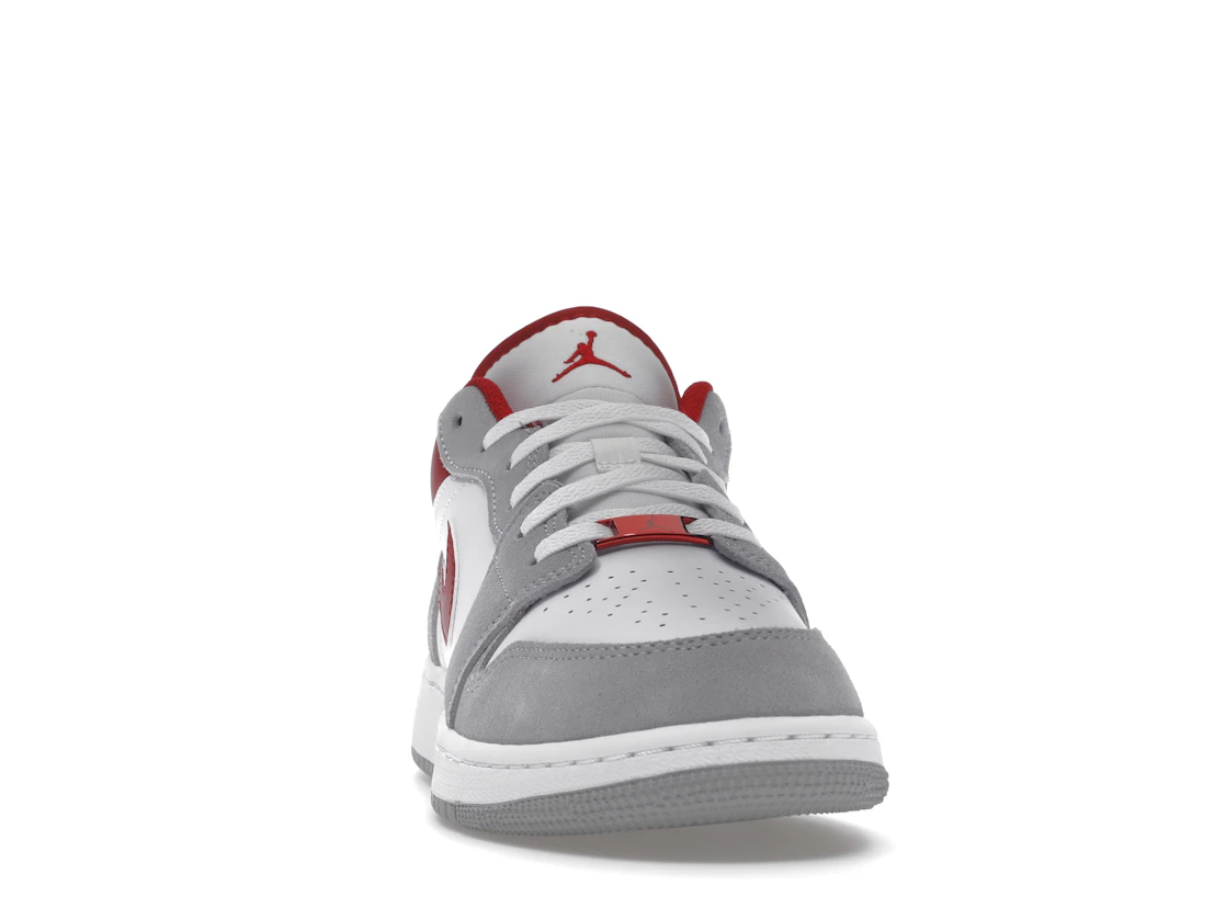 Vue 9 de Jordan 1 Low SE Smoke Grey Gym Red (GS)