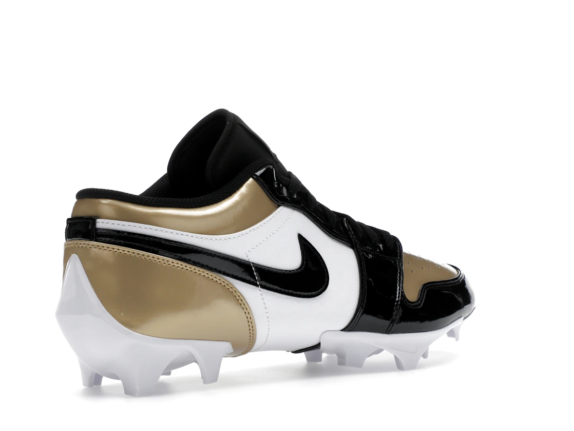 Vue 33 de Jordan 1 Low TD Cleat Patent Gold Toe