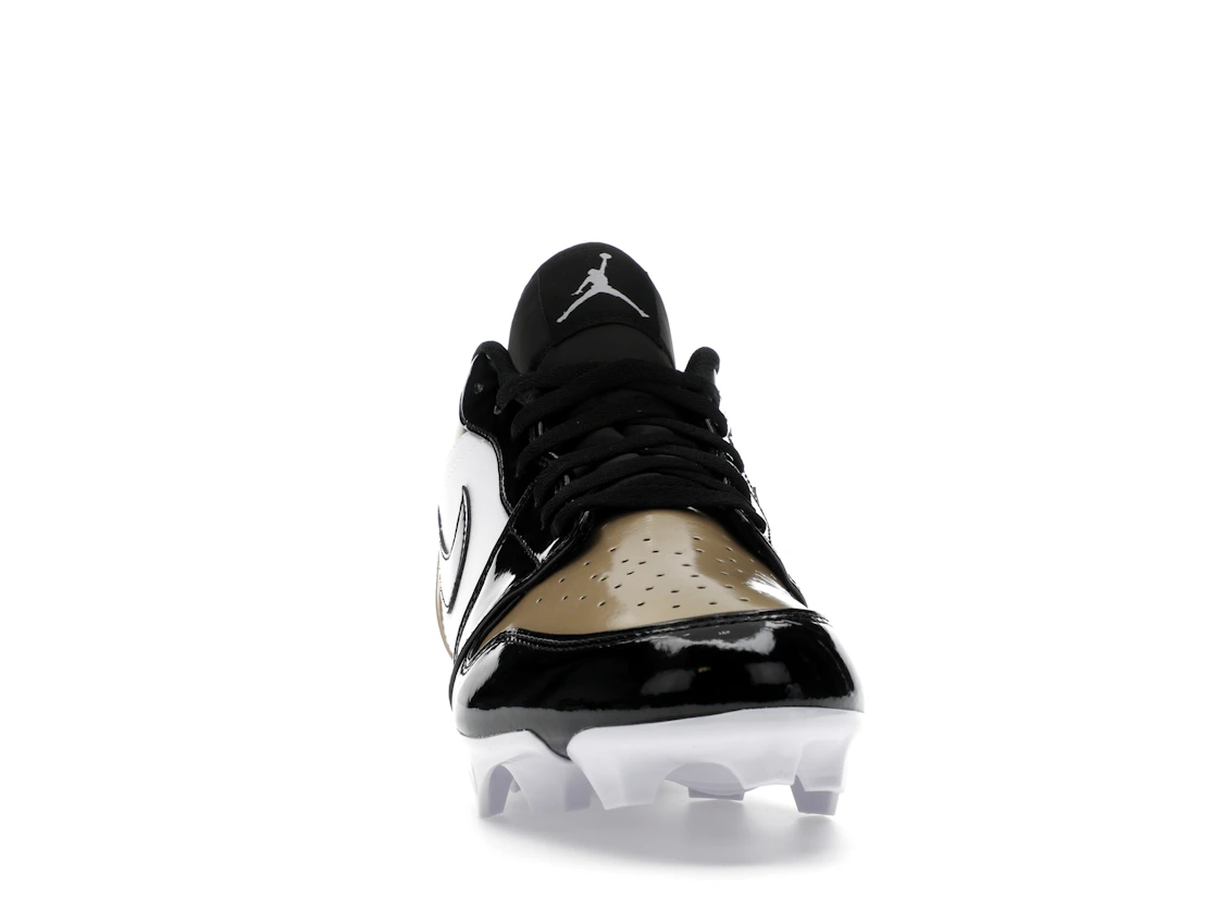 Vue 9 de Jordan 1 Low TD Cleat Patent Gold Toe