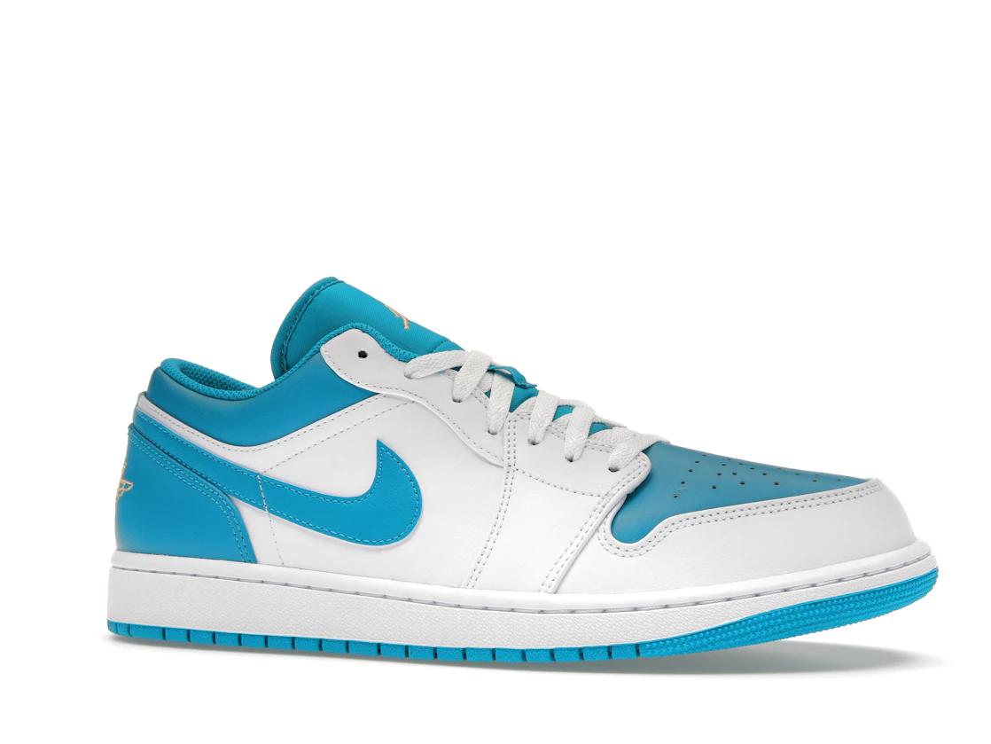 Vue 3 de Jordan 1 Low Aquatone