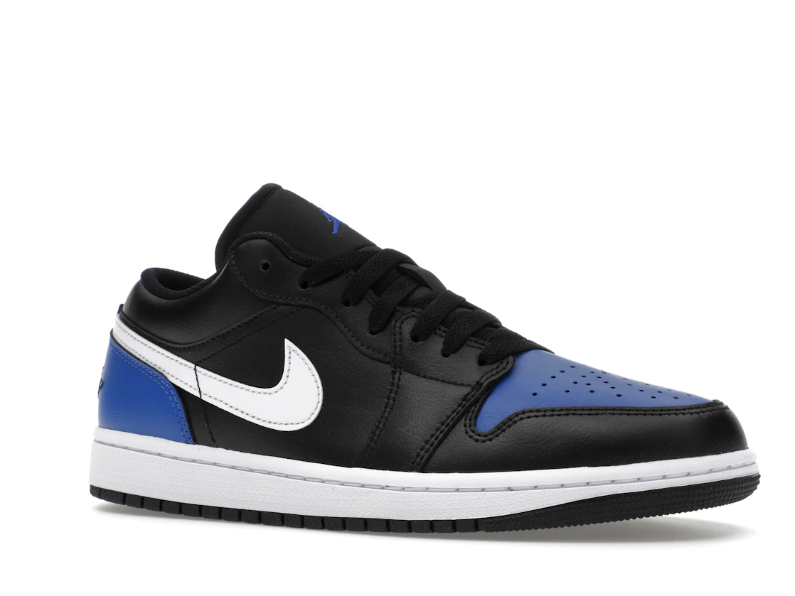 Vue 4 de Jordan 1 Low Black Royal Toe