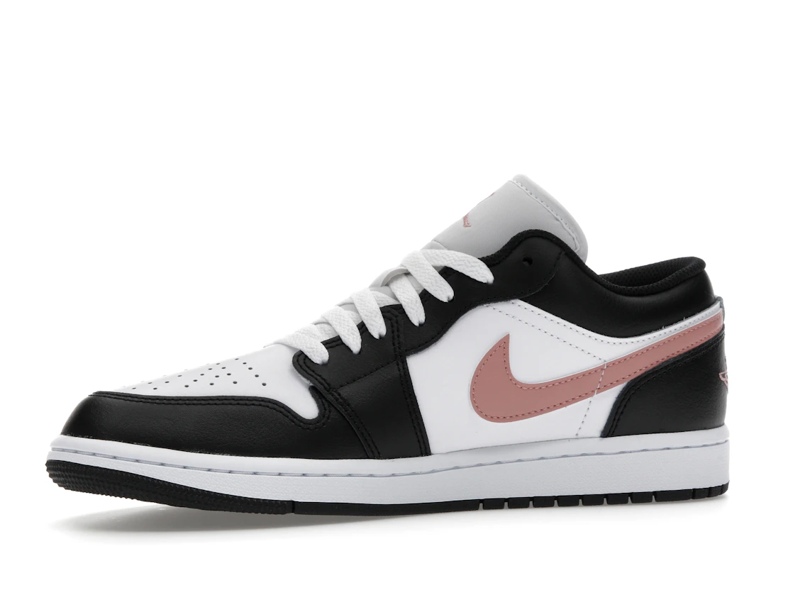 Vue 17 de Jordan 1 Low Black Rust Pink