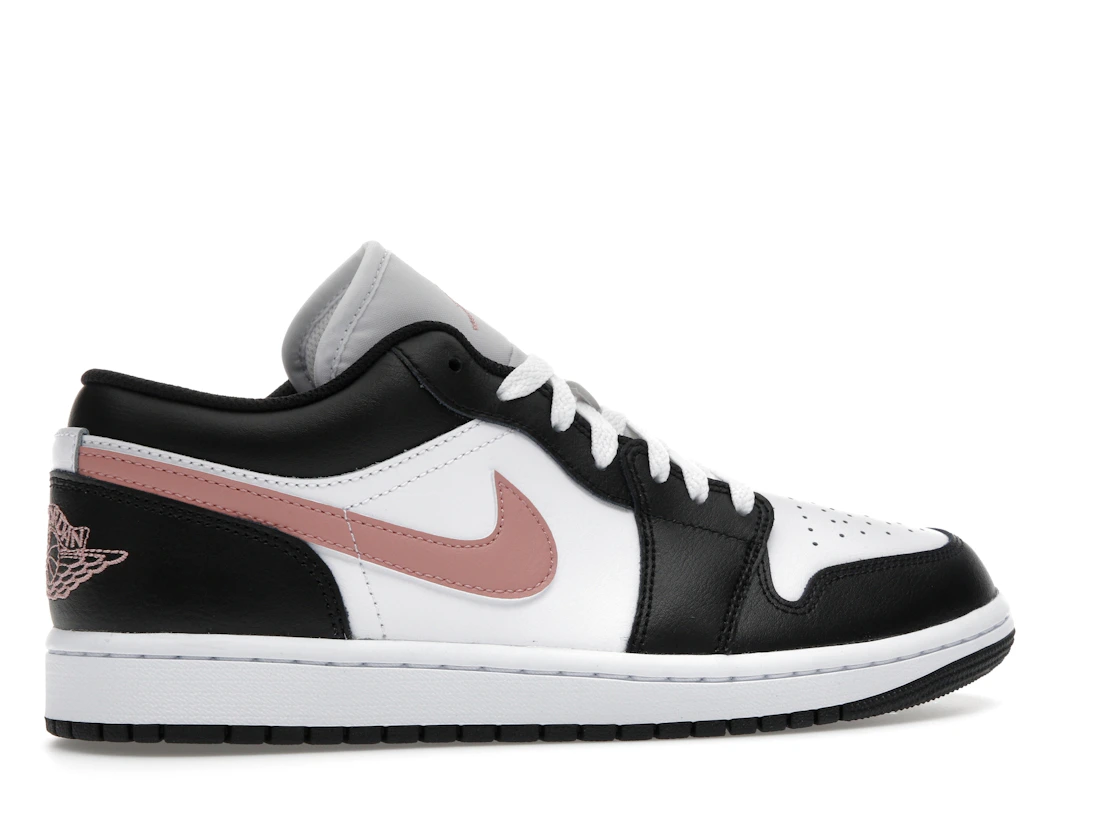 Vue 35 de Jordan 1 Low Black Rust Pink