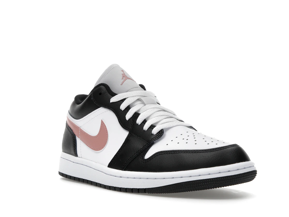 Vue 6 de Jordan 1 Low Black Rust Pink