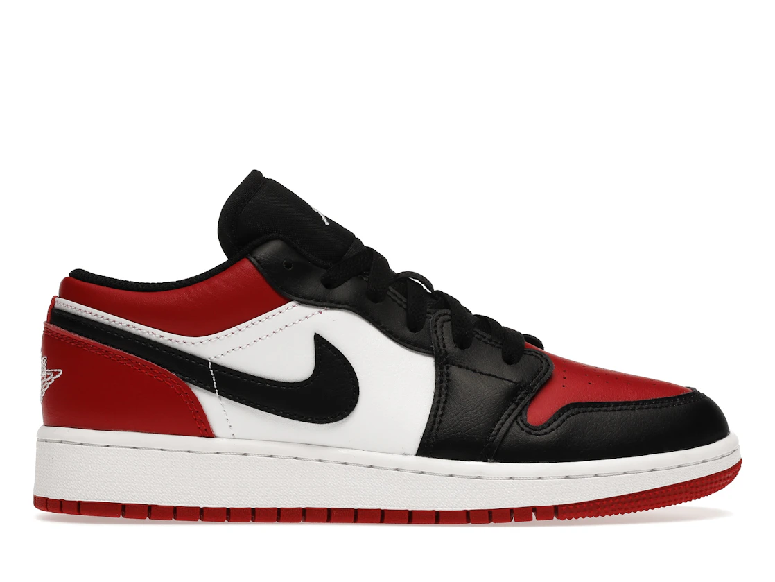 Vue 1 de Jordan 1 Low Bred Toe (GS)