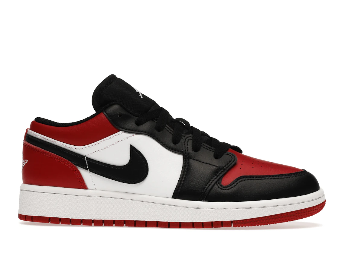 Vue 2 de Jordan 1 Low Bred Toe (GS)