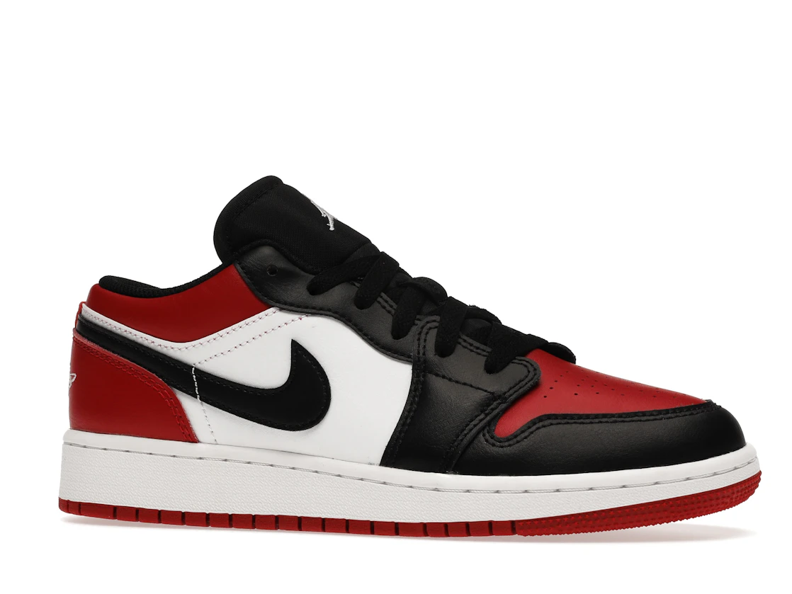 Vue 3 de Jordan 1 Low Bred Toe (GS)