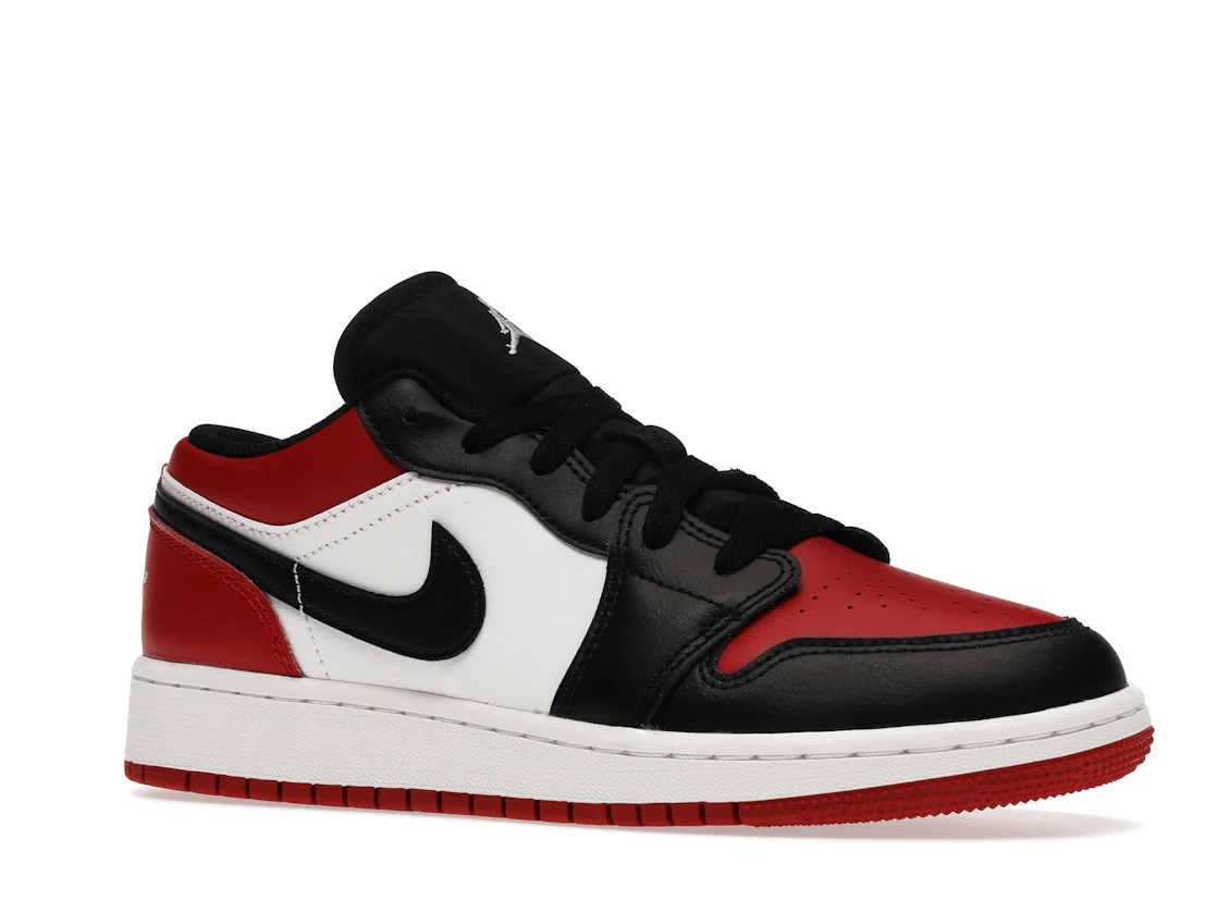 Vue 4 de Jordan 1 Low Bred Toe (GS)