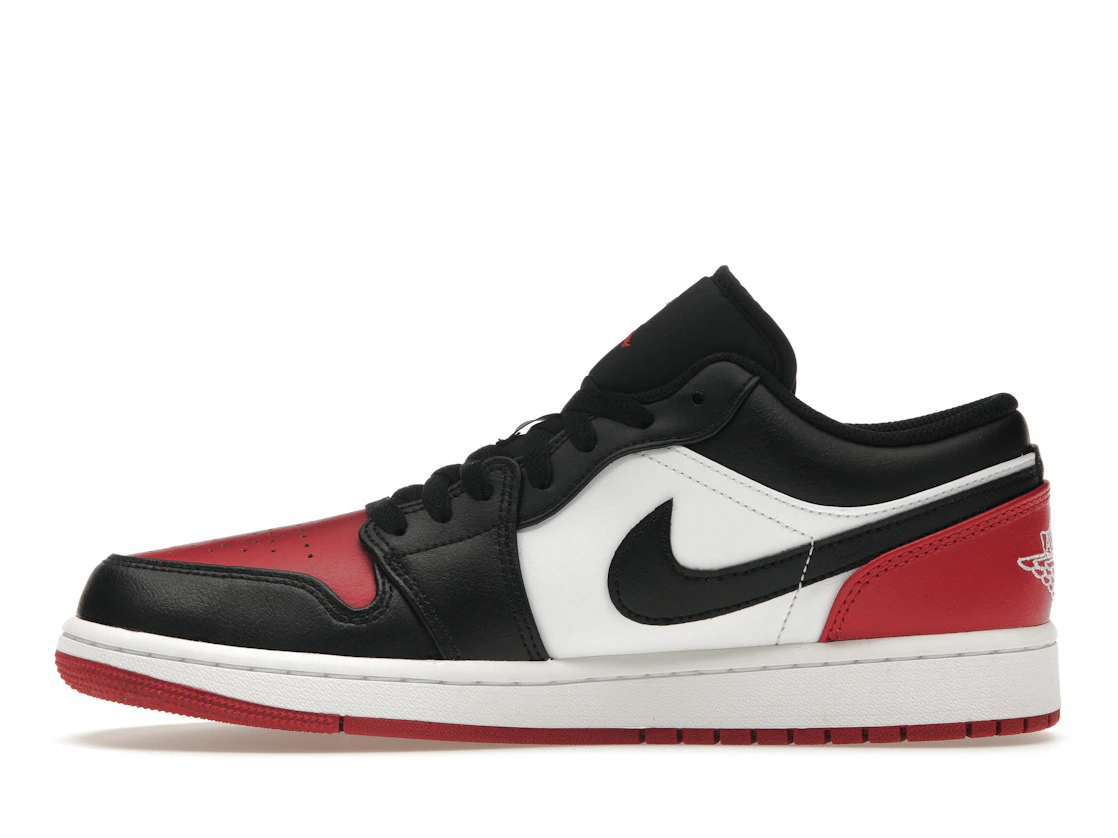 Vue 19 de Jordan 1 Low Bred Toe 2.0