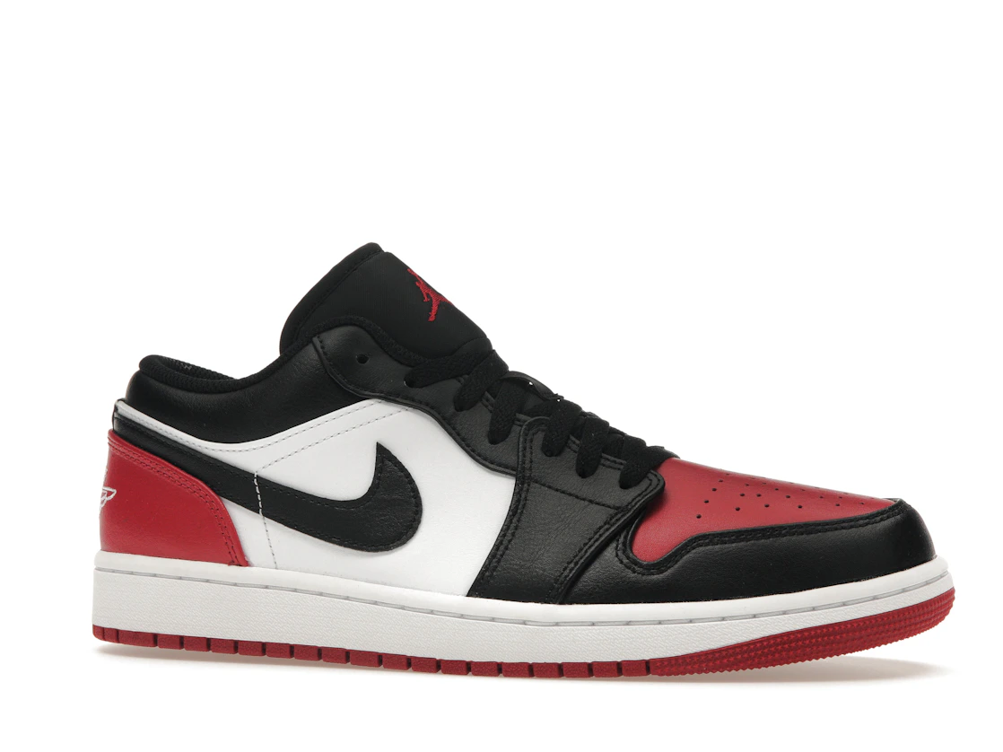 Vue 3 de Jordan 1 Low Bred Toe 2.0