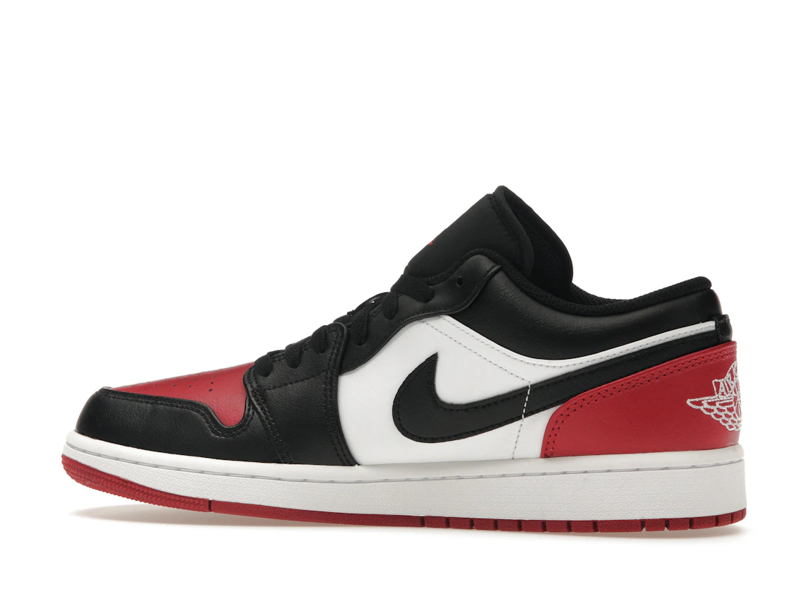 Vue 21 de Jordan 1 Low Bred Toe 2.0