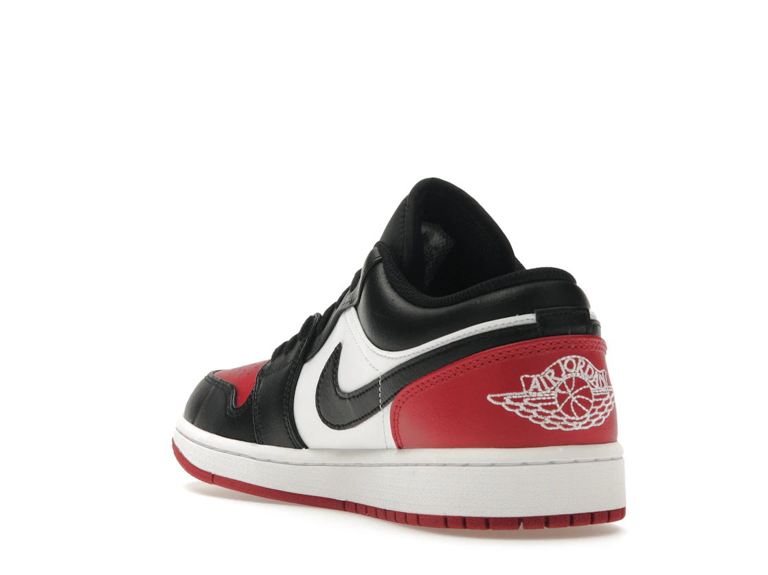 Vue 25 de Jordan 1 Low Bred Toe 2.0